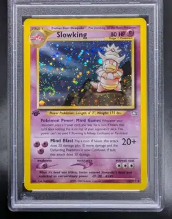 2000 Slowking Pokemon 14/111 Neo Genesis Holo 1st Edition PSA NM 7 W/ SWIRL 🌀 - Image 1