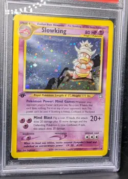 2000 Slowking Pokemon 14/111 Neo Genesis Holo 1st Edition PSA NM 7 W/ SWIRL 🌀 - Image 2