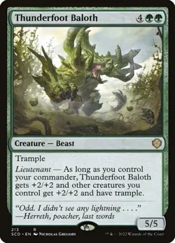 NM Thunderfoot Baloth, MTG, Starter Commander Deck, Magic the Gathering, 213 - Image 1