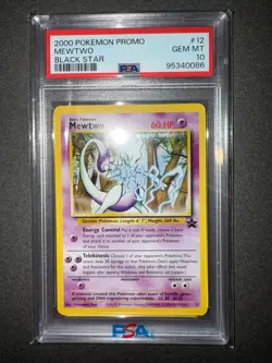 PSA 10 Mewtwo #12 Black Star Tcg 2000 Pokemon Promo - Image 2