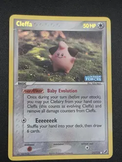 Pokemon TCG 2005 Cleffa 21/115 Unseen Forces Reverse Holo Vintage - Image 1