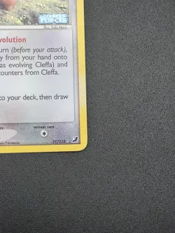 Pokemon TCG 2005 Cleffa 21/115 Unseen Forces Reverse Holo Vintage - Image 4
