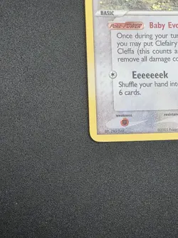 Pokemon TCG 2005 Cleffa 21/115 Unseen Forces Reverse Holo Vintage - Image 5