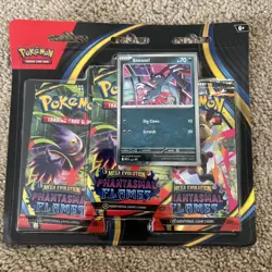 Pokemon Phantasmal Flames Three-Booster Blister NEW Sealed - In Hand - Image 1