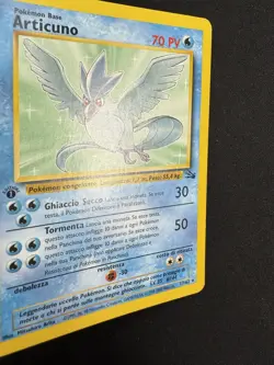 Pokemon Articuno 17/62 Fossil Rara Prima Edizione Wizards ITA Carte Vintage - Image 3
