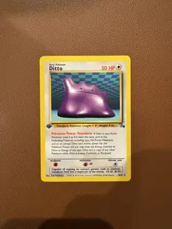 DITTO 1st Edition 18/62 Fossil Set- 1999 Pokemon TCG Non-holo - Image 1