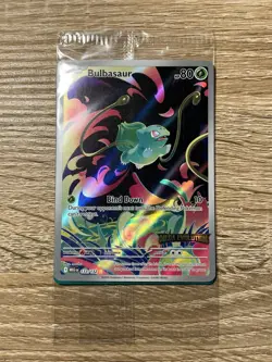 Pokemon Bulbasaur Mega Evolution 133/132 Illustration Rare Holo Promo NM - Image 1