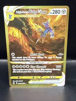 Pokemon TCG Crown Zenith Origin Form Dialga V Star gold GG68/GG70 Alt Art - Image 4