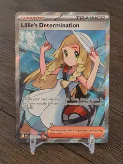 Lillie's Determination 169/132 Pokemon Mega Evolution Ultra Rare Near Mint (NM) - Image 1