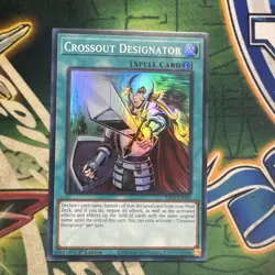 Yugioh! Crossout Designator RA02-EN063 Super Rare 1st Edition NM - Image 1