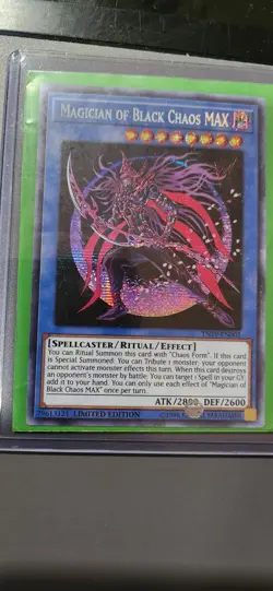 Yugioh Magician Of Black Chaos MAX TN19-EN002 Secret Rare Limited Edition NM - Image 1