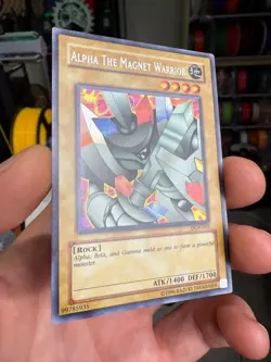 Alpha The Magnet Warrior DOR-001 LP Secret Rare Duelist Of The Roses Promo - Image 2