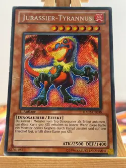 Jurassier-Tyrannus HA02-DE038 Secret Rare Deutsch VG YUGIOH - Image 1
