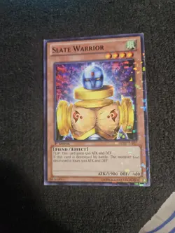 1 x Slate Warrior - BP02-EN027 - Mosaic Rare - 1st Edition English - Image 1