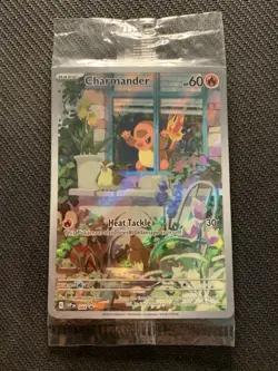 Pokemon TCG Charmander 044 SV Promo Card Obsidian Flames ETB, Holo, Sealed - Image 1