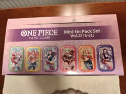 Sealed 12x One Piece Card Game Mini Tin Pack Set Vol.2 Case TS-02 TCG OP CCG - Image 3