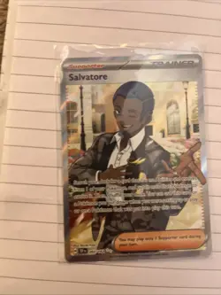 Pokemon Temporal Forces Salvatore Full Art Trainer Card 202/162 NM Condition - Image 1