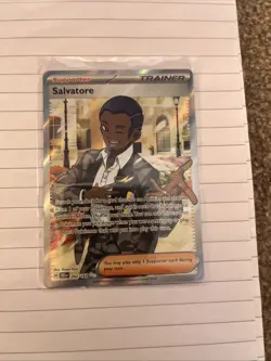 Pokemon Temporal Forces Salvatore Full Art Trainer Card 202/162 NM Condition - Image 2