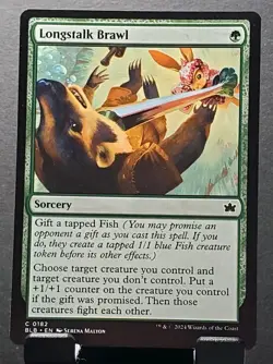 MTG # 182 LONGSTALK BRAWL Sorcery Bloomburrow card?NM/MT - Image 1