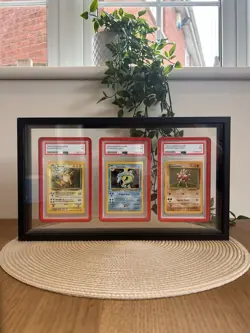 3 Card PSA Frame, Graded Slab Frame, Pokemon Wall Case, GradedGuards, TCG - Image 5