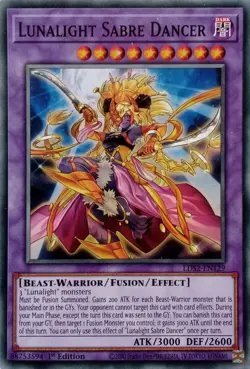 LDS2-EN129 LUNALIGHT SABRE DANCER COMMON 1ST EDITION YuGiOh CARD - Image 1
