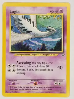 Lugia - 20/64 - Pokemon Neo Revelation Unlimited Rare Card WOTC NM - Image 1