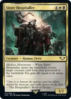 Sister Hospitaller - Near Mint MTG Universes Beyond: Warhammer 40K - Image 1