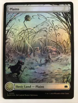 MTG Bloomburrow Plains Full Art Foil 0265 NM - Image 1