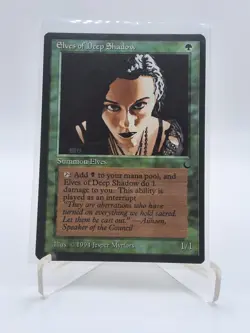1994 ELVES OF DEEP SHADOW The Dark Magic: The Gathering "Vintage" MINT unplayed - Image 1