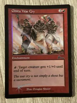 Ghitu War Cry Foil Urza's Legacy - Near Mint - Image 1