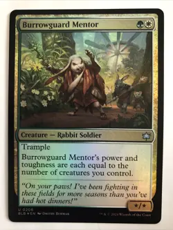 MTG Bloomburrow Burrowguard Mentor Foil 0206 NM - Image 1