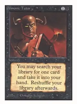 Demonic Tutor Limited Edition - Beta Edition Regular - Image 1