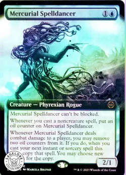MTG Mercurial Spelldancer (Extended Art) (381) | LP Foil | Phyrexia {ONE} - Image 1