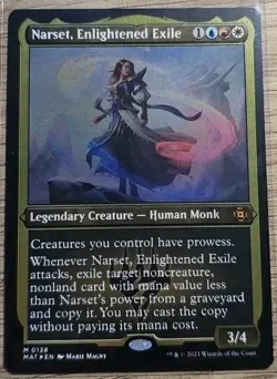 Narset, Enlightened Exile - FOIL ETCHED - March of the Machine: The Aftermath - Image 1