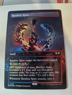MTG - Restless Spire FOIL Borderless - Wilds of Eldraine - Image 1