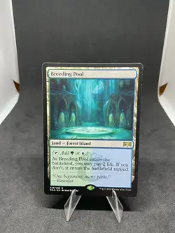 Breeding Pool Ravnica Allegiance Regular MTG 46 HP CREASE - Image 1