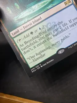 Breeding Pool Ravnica Allegiance Regular MTG 46 HP CREASE - Image 5