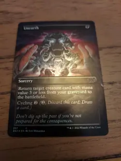 Unearth (Borderless) Double Masters 2022 Foil - Image 1