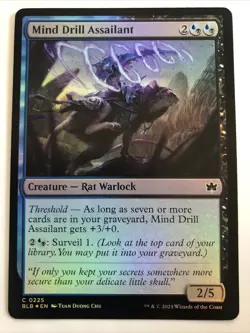 MTG Bloomburrow Mind Drill Assailant Foil 0225 NM - Image 1