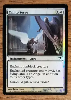 2012 MTG: Call to Serve Foil English - Avacyn Restored (AVR) - See Pictures - Image 4