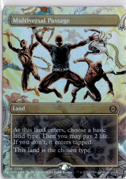0206 Multiversal Passage Spider-Man Foil Rare Borderless Magic The Gathering TCG - Image 1