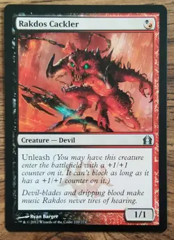 2012 MTG: Rakdos Cackler English - Return to Ravnica (RTR) - See Pictures - Mint - Image 1