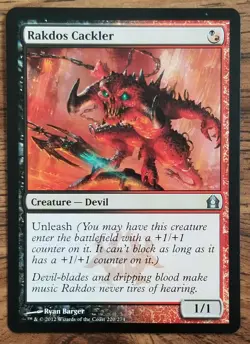 2012 MTG: Rakdos Cackler English - Return to Ravnica (RTR) - See Pictures - Mint - Image 5