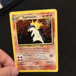 Pokemon TCG Typhlosion Neo Genesis 18/111 Holo Rare MP/HP - Image 1