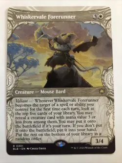 MTG Bloomburrow Whiskervale Forerunner Showcase 0301 NM Rare - Image 1