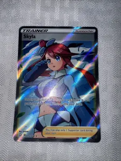 Pokemon Shining Fates Skyla Full Art Trainer Supporter Ultra Rare 72 NM/MT (B) - Image 1