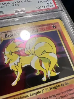 PSA 7 NM Brocks Ninetales 3/132 Holo 2000 Pokemon Gym Challenge - Image 2