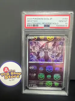 PSA 10 Pokemon 2023 Japanese SV2a 151 Master Ball Holo Mewtwo #150 - Image 1