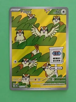 Pokemon Scarlet & Violet Obsidian Flames Pidgey 207/197 Illustration Rare - Image 1