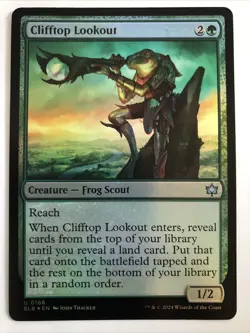 MTG Bloomburrow Clifftop Lookout Foil 0168 NM - Image 1